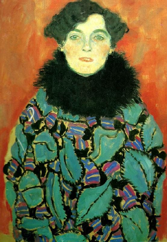 Gustav Klimt portratt av johanna staude Norge oil painting art